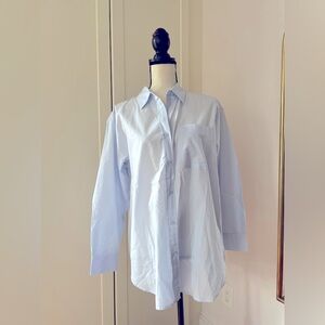 Light blue button up